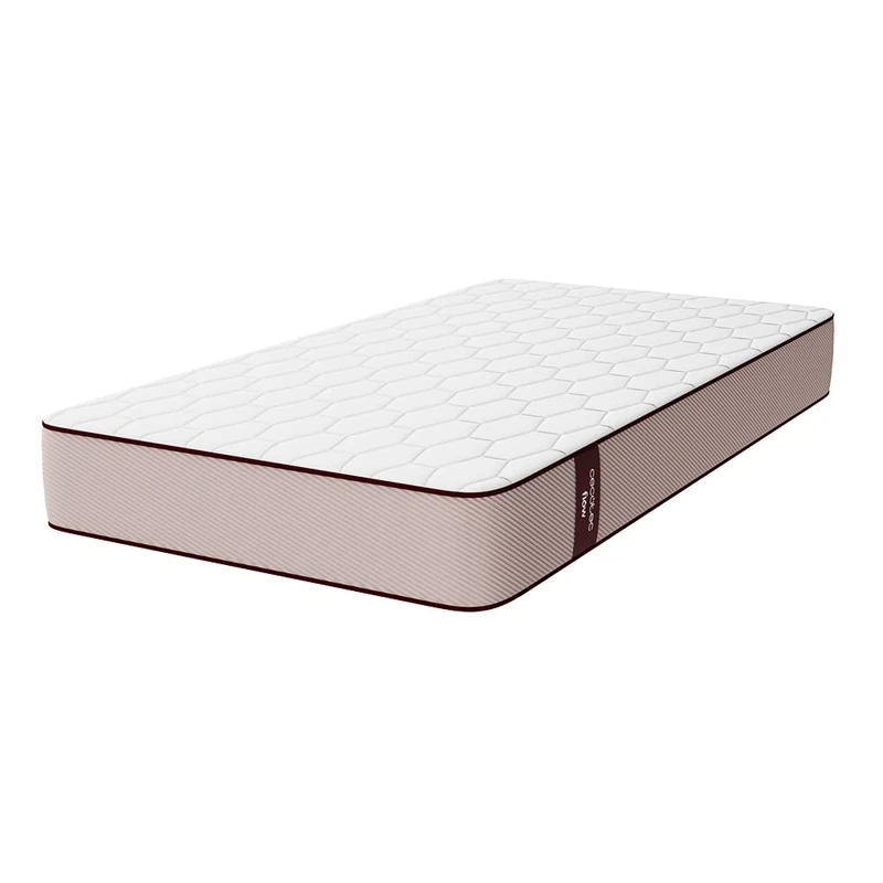 Cecotec Flow PureVital 06664 Memory Foam Mattress 105 x 190 cm, Multi-Layer, Height 21 cm, High Firm, FoamVital Core, Double-Sided Dual System for Winter and Summer, Garnet