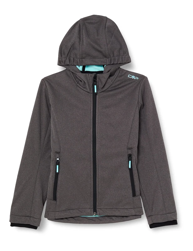 CMP Error: #N/A Melange Softshell Jacket for Children with Fixed Hood Melange Softshell Jacket for Children with Fixed Hood