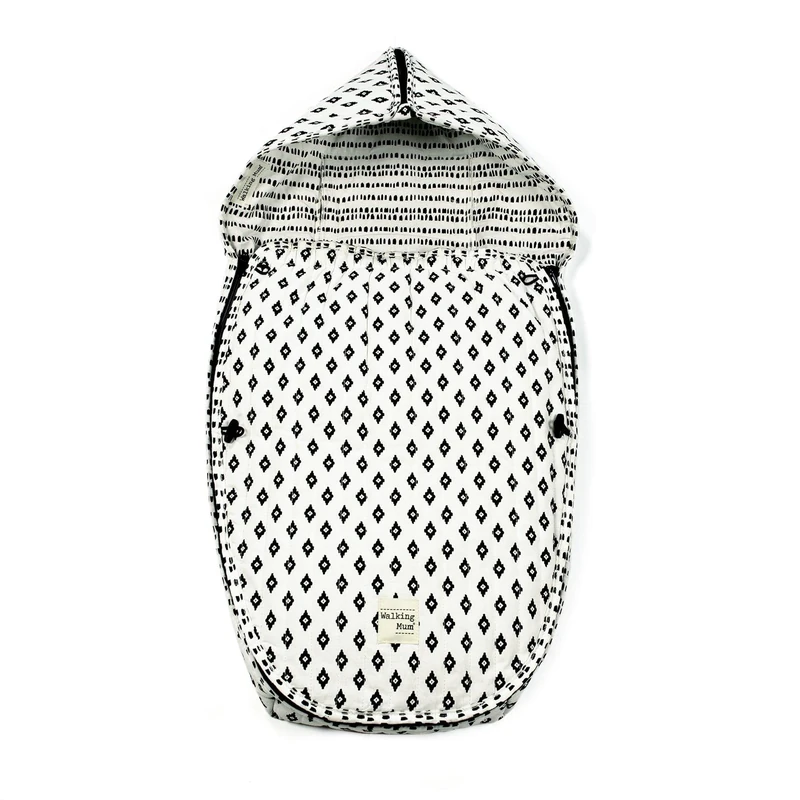 Walking Mum Boho Chic 2-in-1 Cuckoo Sack - Black and White