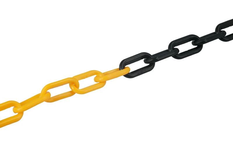Laser 61238 Plastic 6mm Chain 25m (Black/Yellow)