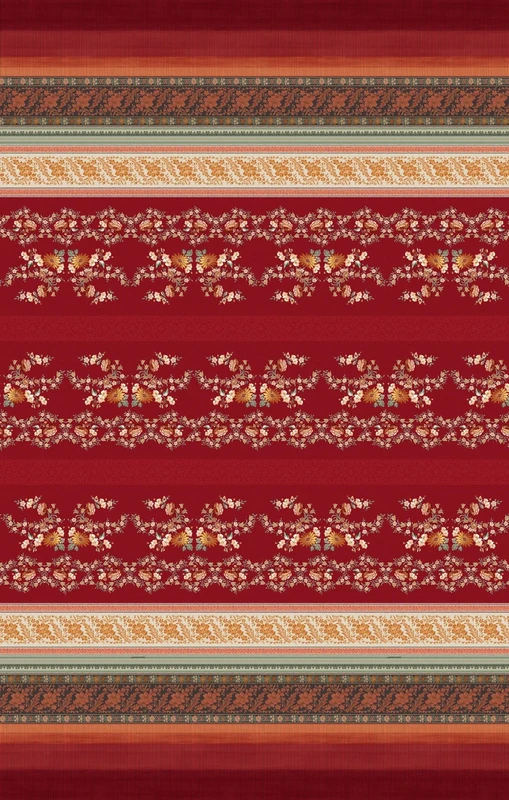 Bassetti Foulard Orosei R1 9324014 Mako Satin Cotton 350 cm x 270 cm Red