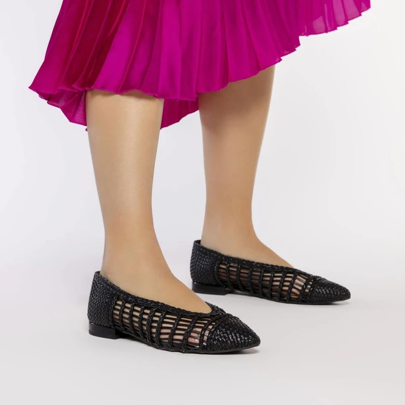 GIOSEPPO Women's Sagada Ballet Flats, Black, 8.5 UK