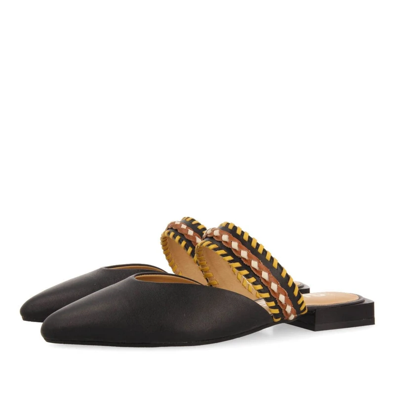 GIOSEPPO Bataan Women's Black Sandals with Strap, Black/White, 4 UK - Image 1