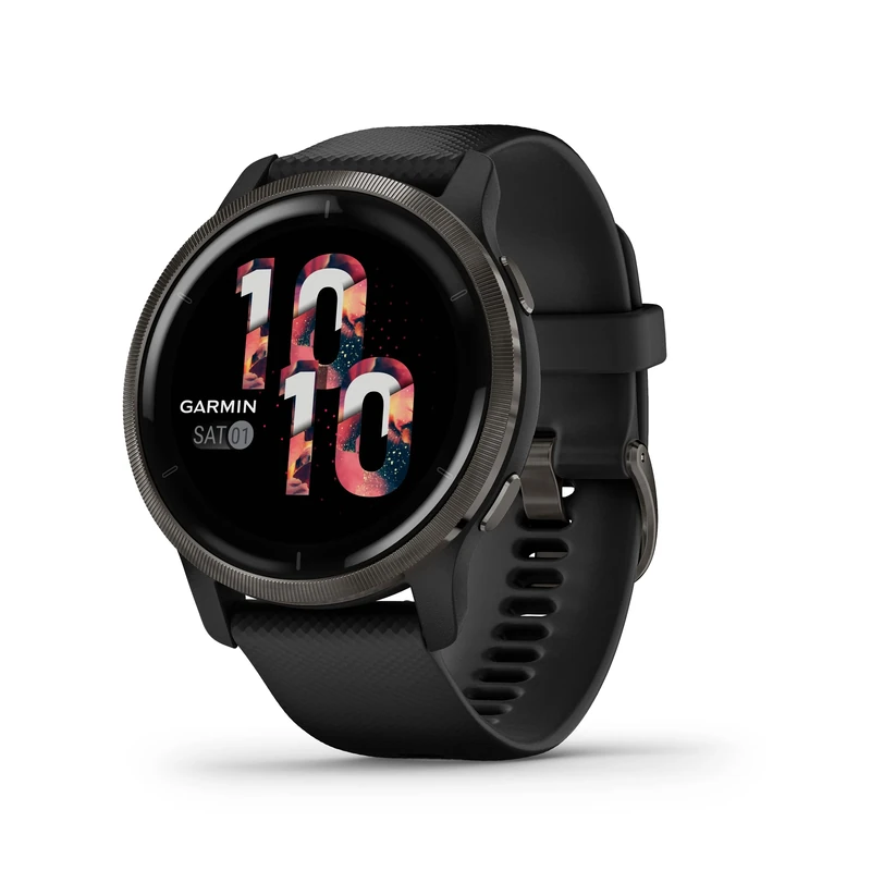 Garmin [Renewed] Venu 2 GPS 43mm Smartwatch, AMOLED Touchscreen, All-day Advanced Health & Fitness Features, Music Storage, Wellness Smartwatch with up to 11 days battery life, Black (Renewed)