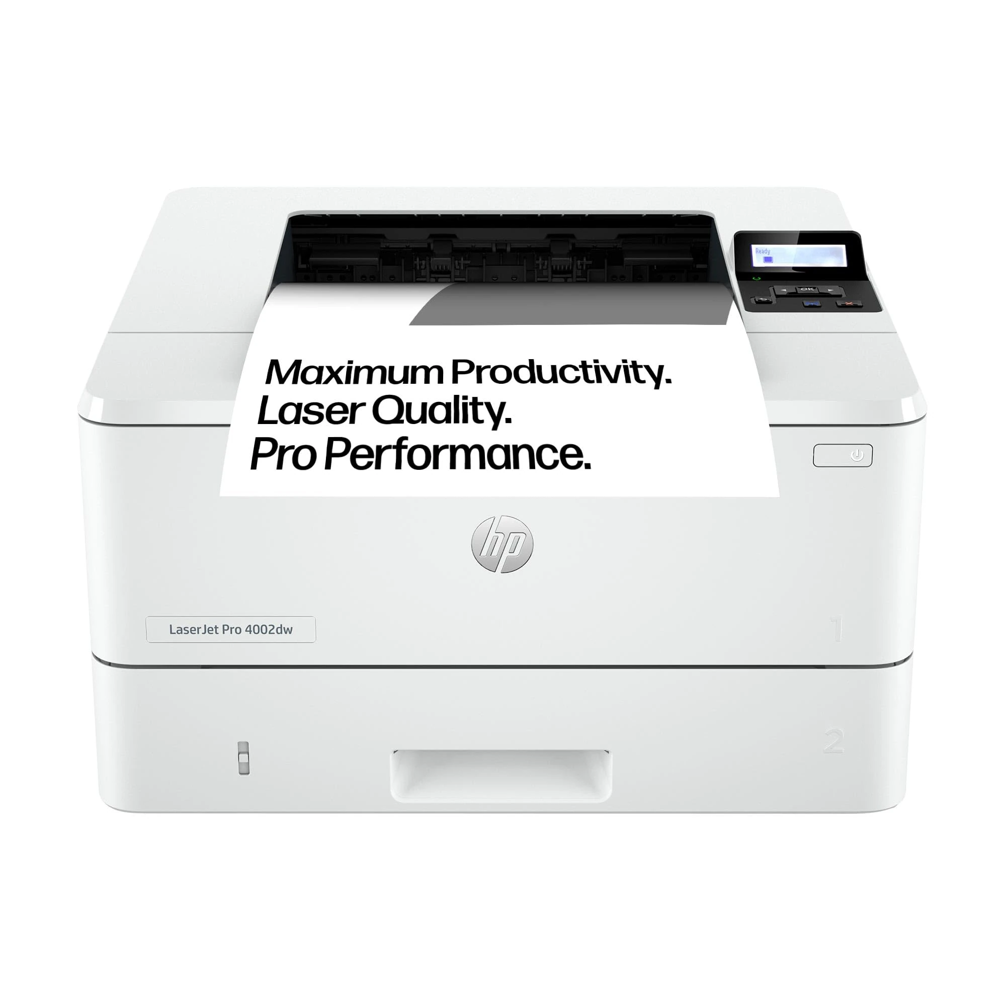 HP Laserjet Pro 4002dw Laser Printer | Black and White | Printer for Small Medium Business | Print | 2-Sided Printing | Dual-Band Wi-Fi, Ethernet | Energy Efficient