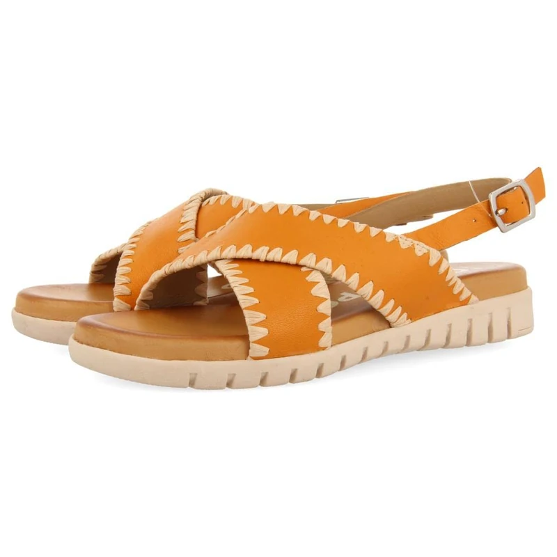 GIOSEPPO Women's Bohol Sandal, Orange, 4 UK
