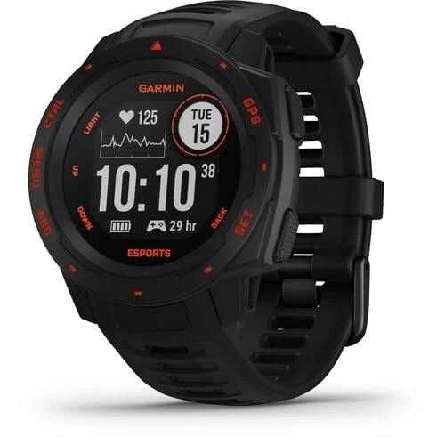Garmin [ Renewed ] Instinct Esports Edition (45mm) , Rugged GPS Smartwatch, Built-in Sports Apps, Ultratough Design Features, Black (Renewed)