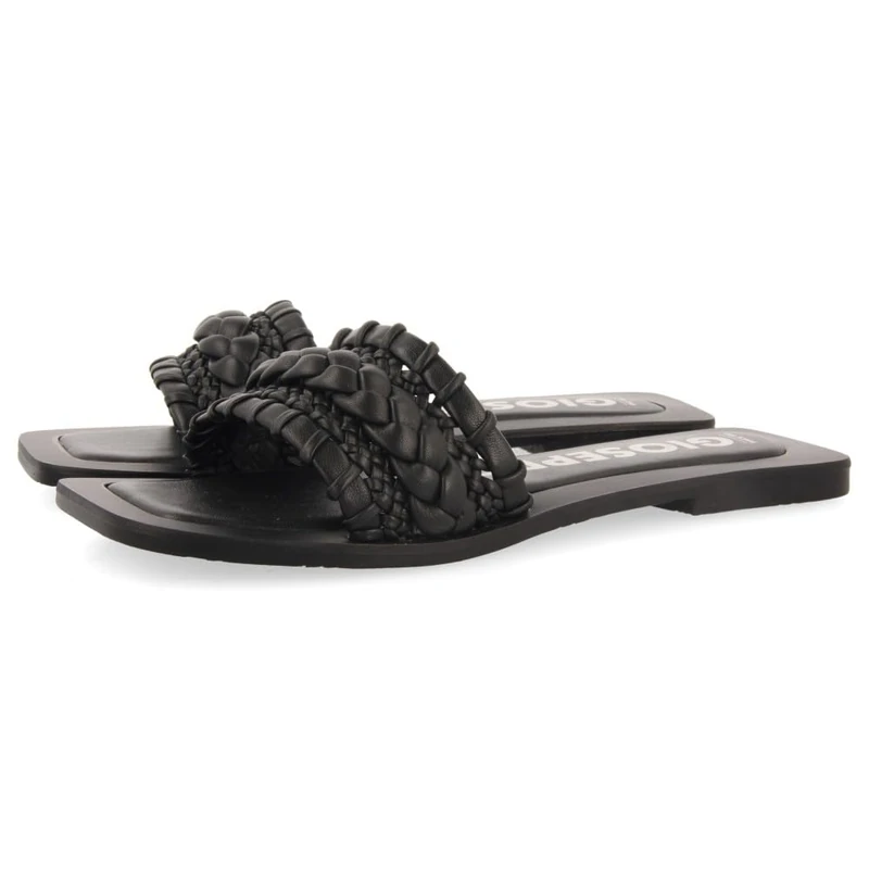 GIOSEPPO Women's Egleny Sandal, Black/White, 5.5 UK