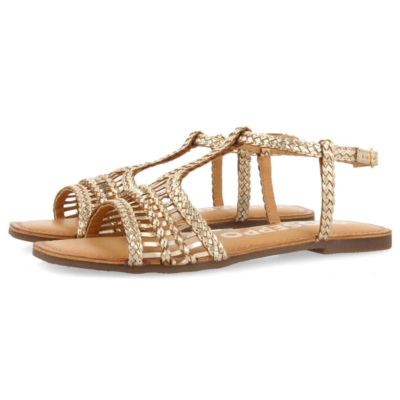 GIOSEPPO Women's Icarai Sandals, gold, 4 UK