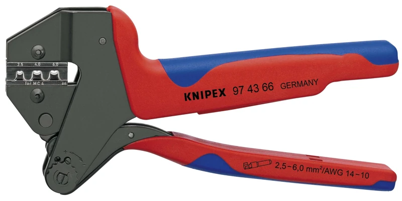 KNIPEX Crimp System Pliers MC4 & MC4 Evo 2, 97 43 66