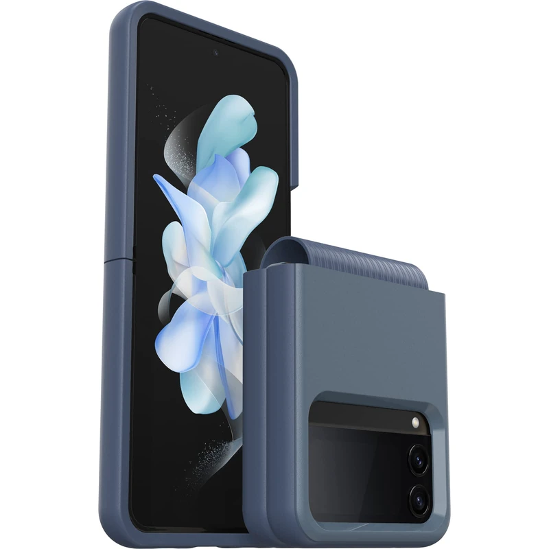 OtterBox Symmetry Clear MagSafe Case for Samsung Galaxy Z Flip4, Blue