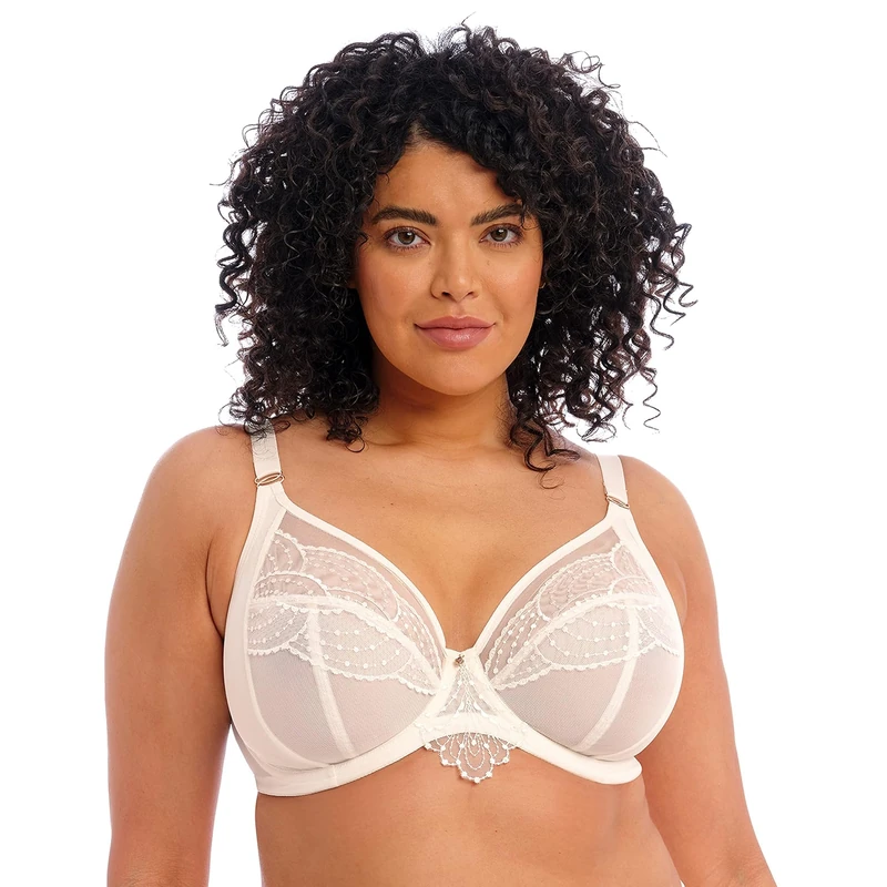 Elomi Women's Priya Underwire Plunge Bra, Vanilla, 36K US