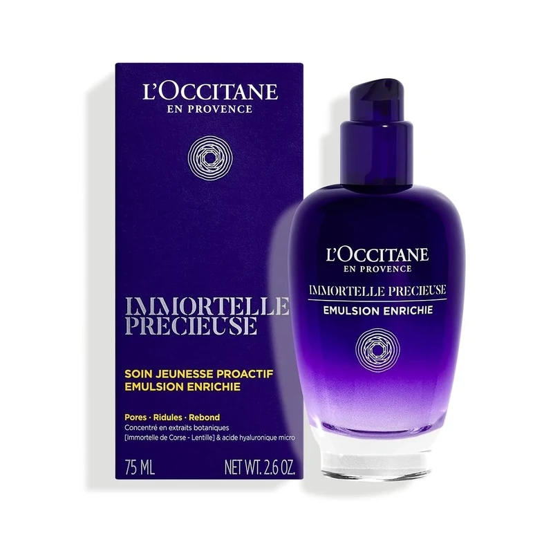 L'OCCITANE Immortelle Precious Emulsion 75ml - 8 Hour Hydration