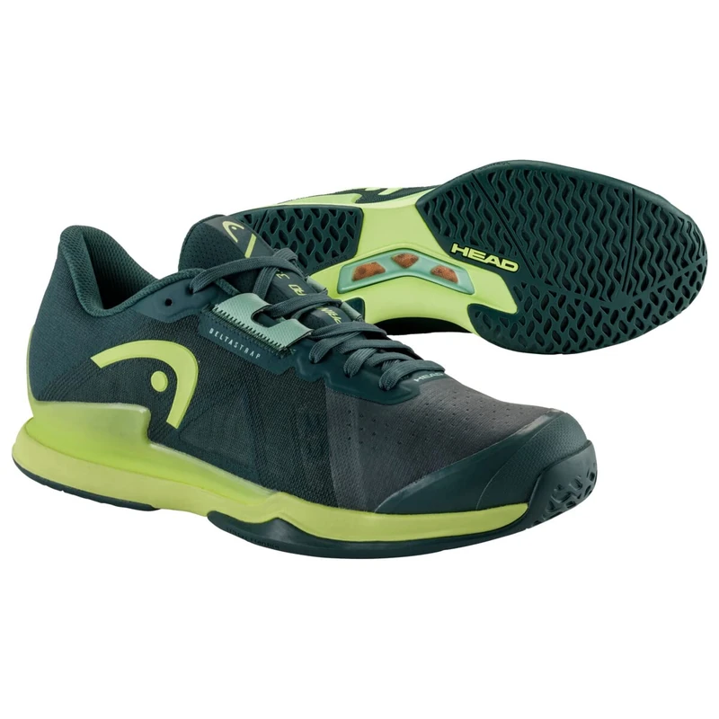HEAD Men's Sprint Pro 3.5 Tennis Shoe, Forest Green, Light Green, 42 EU (8 UK)