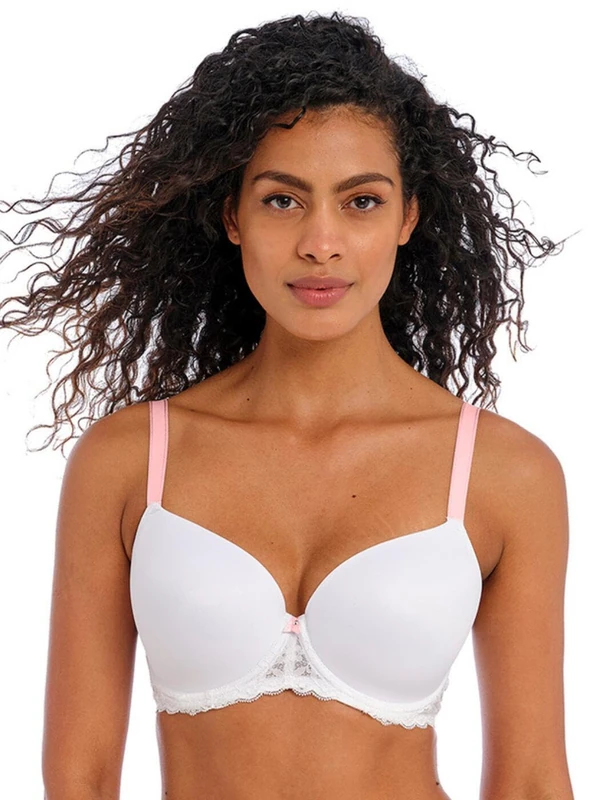 Freya Offbeat Moulded Demi T-Shirt Bra White White 28D