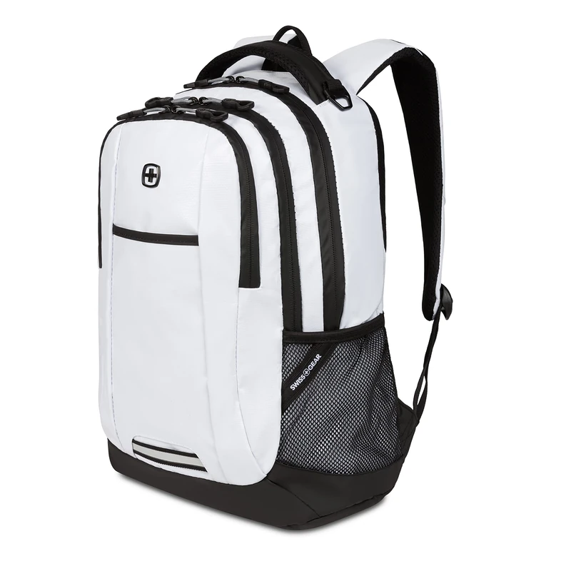 SwissGear Cecil 5505 Laptop Backpack, White, 18-inch, Cecil 5505 Laptop Backpack