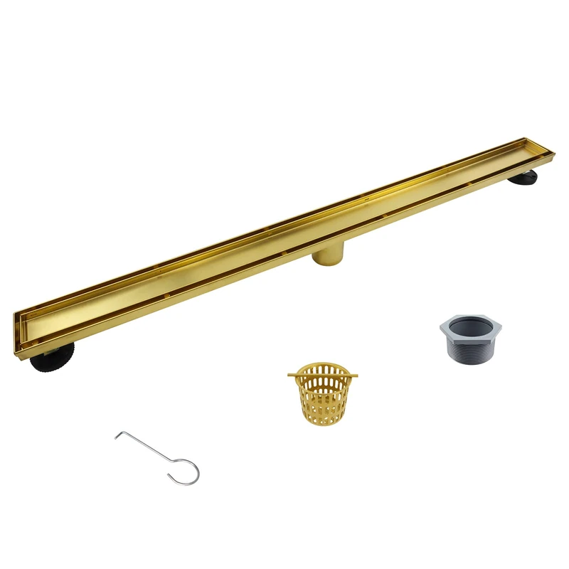 Bernkot Linear Shower Drain, 304 Stainless Steel Floor Drain 36"