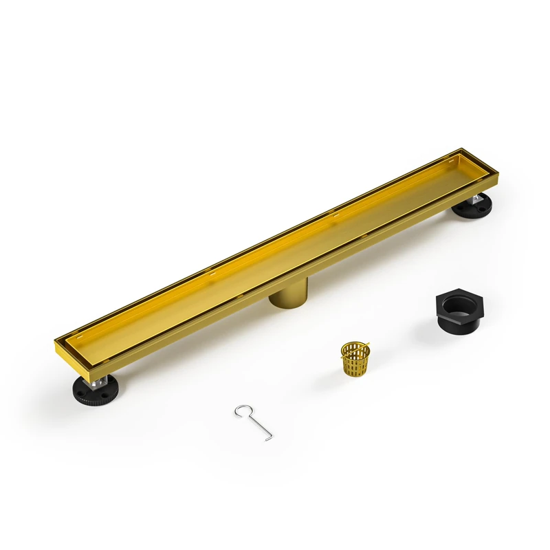 Bernkot Linear Shower Drain, 304 Stainless Steel Floor Drain 24"