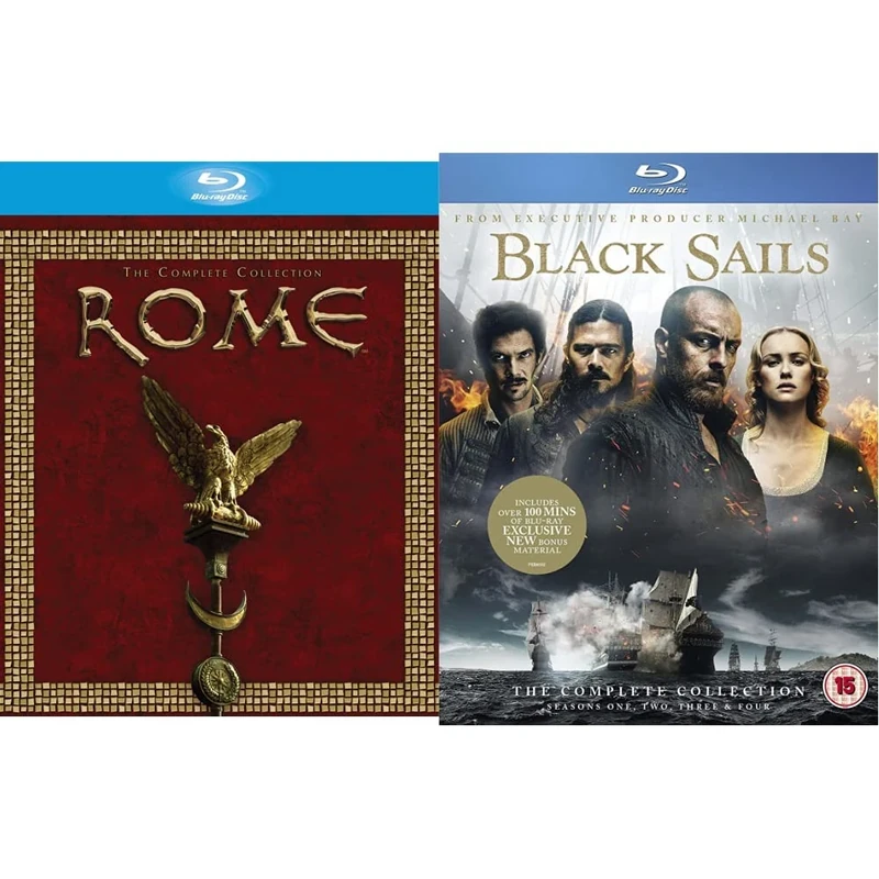 Rome: The Complete Collection [Blu-ray] [2005] [2007] & Black Sails: The Complete Collection (Seasons 1-4) [Blu-ray]