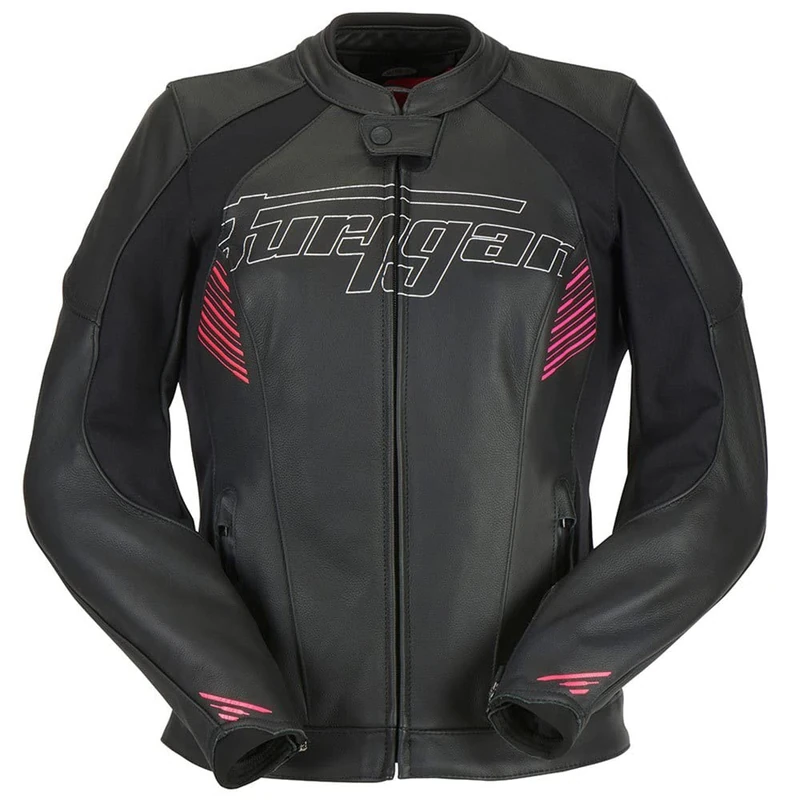 Furygan Womens Alba Jacket, Black-pink, XXL UK - Image 1
