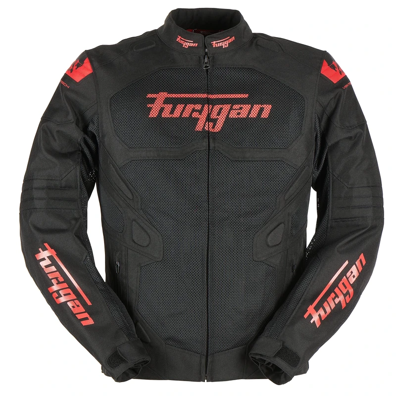 Furygan Men's motorcycle jacket ATOM VENTED EVO - Advanced shoulder and elbow protection D3O - Breathable - Adjustable sleeves - Different sizes