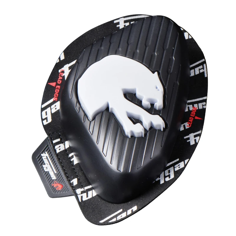 Furygan KNEE SLIDERS - Motorcycle Track Racing - Lightweight, Durable, Strong, Racing Pants, MotoGP Moto3 Competition - Black/white-MOTORCYCLE-UNISEX-RACING