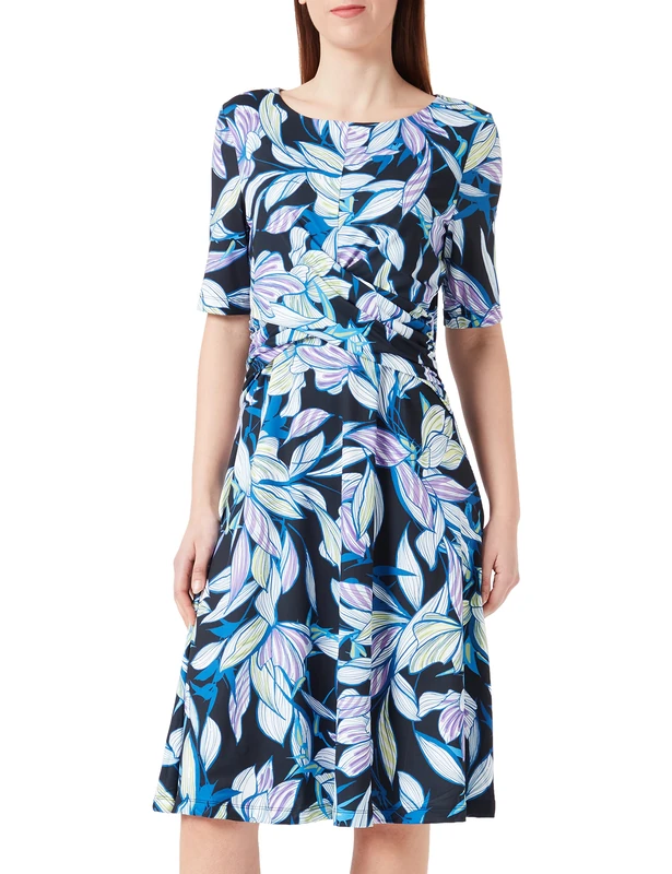 Gerry Weber Women's 180023-35021 Dress, Blue Print, 34, Blue Print, 8 - Image 1