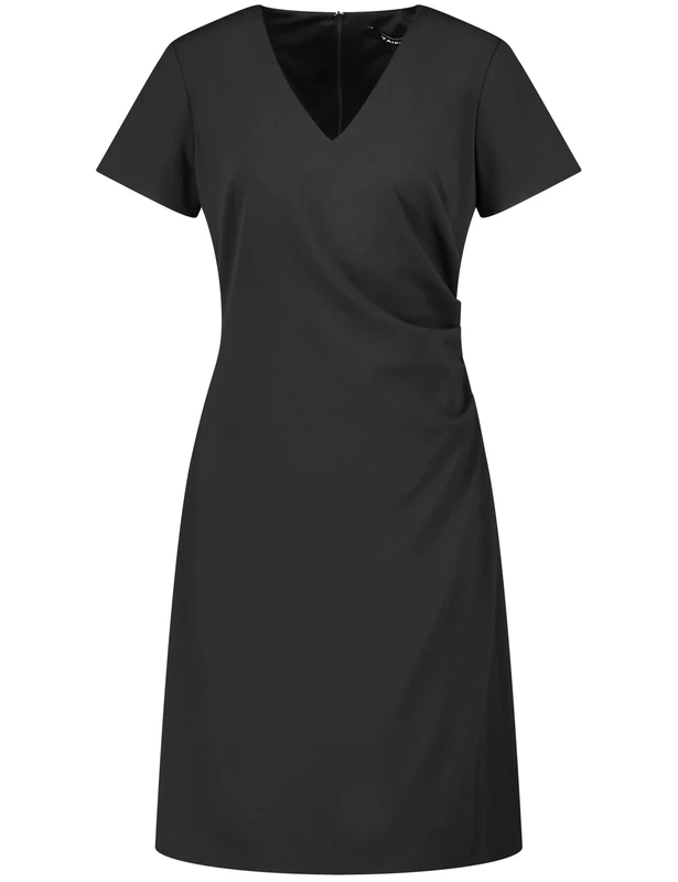 Taifun Women's 980964-19800 Dress, Black, 44, Black, 18