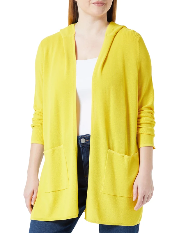 Samoon Women's 232005-25110 Knitted Jacket, Light Sun, 22
