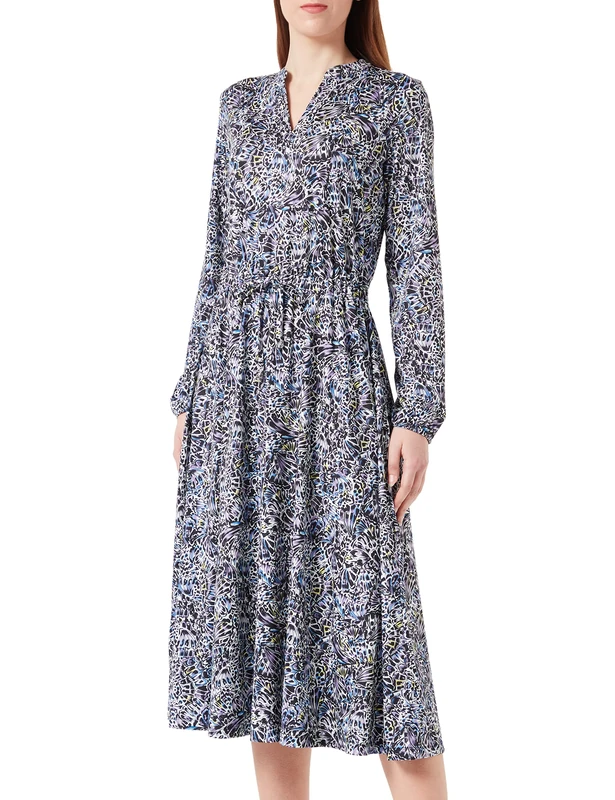 Gerry Weber Women's 180012-35017 Dress, Blue Print, 44, Blue Print, 18 - Image 1