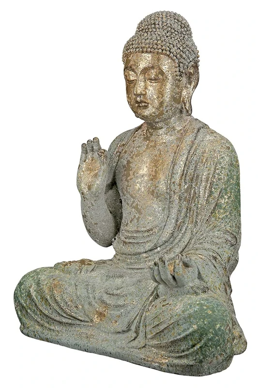 GILDE Magnesia Decorative Figures, Green, Copper-Coloured, Height 38 cm