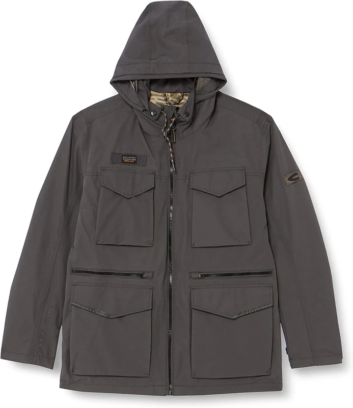 camel active Men's 420514/1o21 Jacket, Grey (Shadow Grey), 44