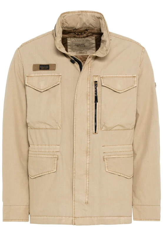 camel active Men's 420250/1o58 Jacket, Sand, 48