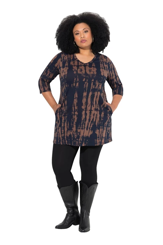 Ulla Popken Women's T-Shirt, espresso, 28/30 Plus - Image 1
