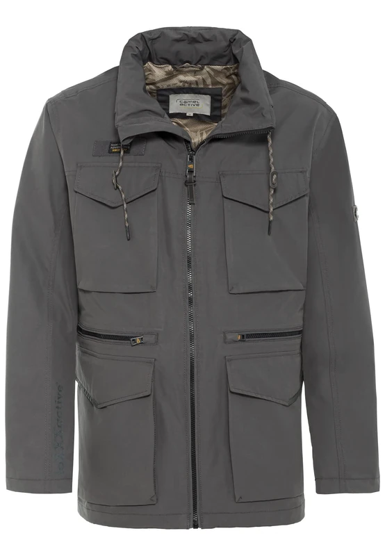 camel active Men's 420514/1o21 Jacket, Grey (Shadow Grey), 27