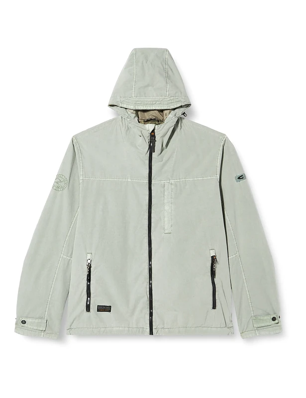camel active Men's 430670/1o58 Blouson, Light Aqua Green, 29