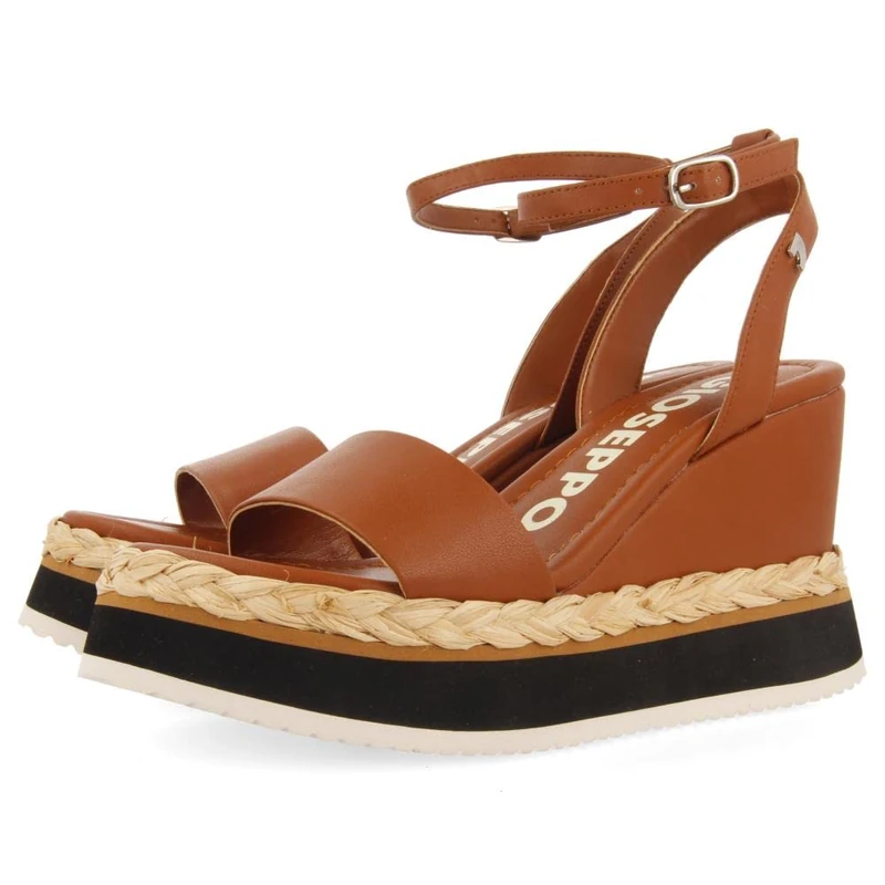 GIOSEPPO Women's Arniquet Wedge Sandal, Leather, 5.5 UK