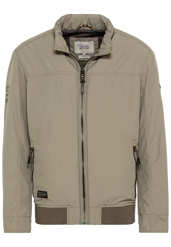 camel active Men's Lightweight Recycled Polyester Blouson, khaki, 42