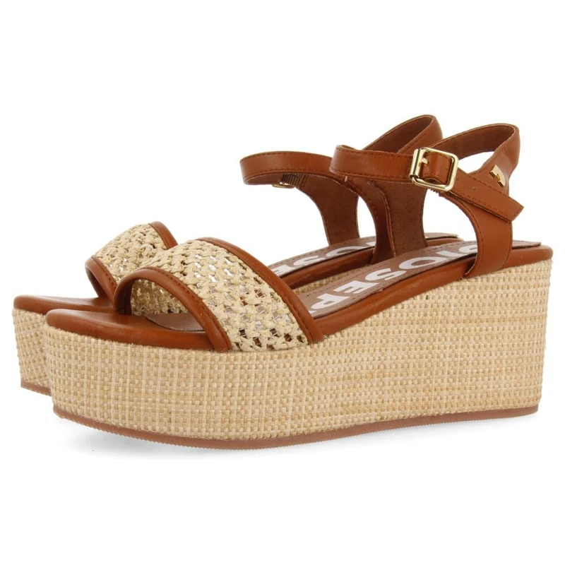 GIOSEPPO Women's Asquins Wedge Sandal, Beige, 4.5 UK