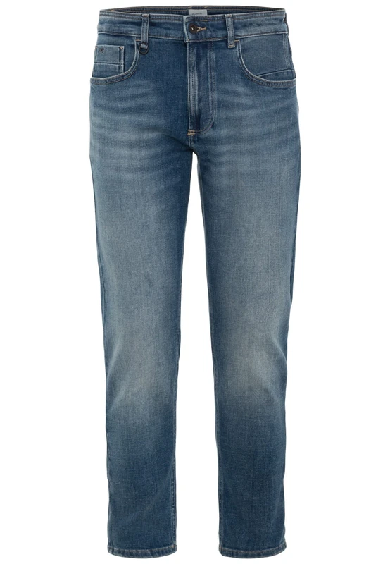 camel active Men's Herren Tapered Fit Jeans mit Smartphone Tasche Blau, Menswear-32/34, Blue, 32 W/34 L