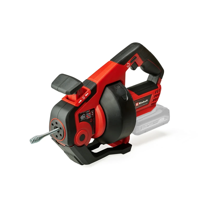 Einhell Cordless Drain Cleaner 18V Power X-Change, 7.6m Cleaning Spiral, Forward/Reverse, LED, Water Inlet/Outlet, Drain and Pipe Cleaner, Without Battery TE-DA 18/760 Li Solo - Image 1