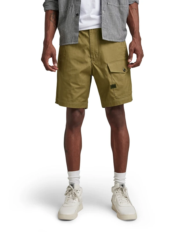 G-Star Men's Sport Trainer Shorts, Green (smoke olive D21039-D384-B212), 28