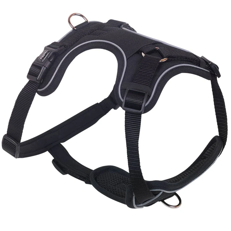 Nobby 80408-05 Comfort Harness Mailo Black; M: Chest: 35-50 cm, Belly: 60-75 cm, Width: 20 mm