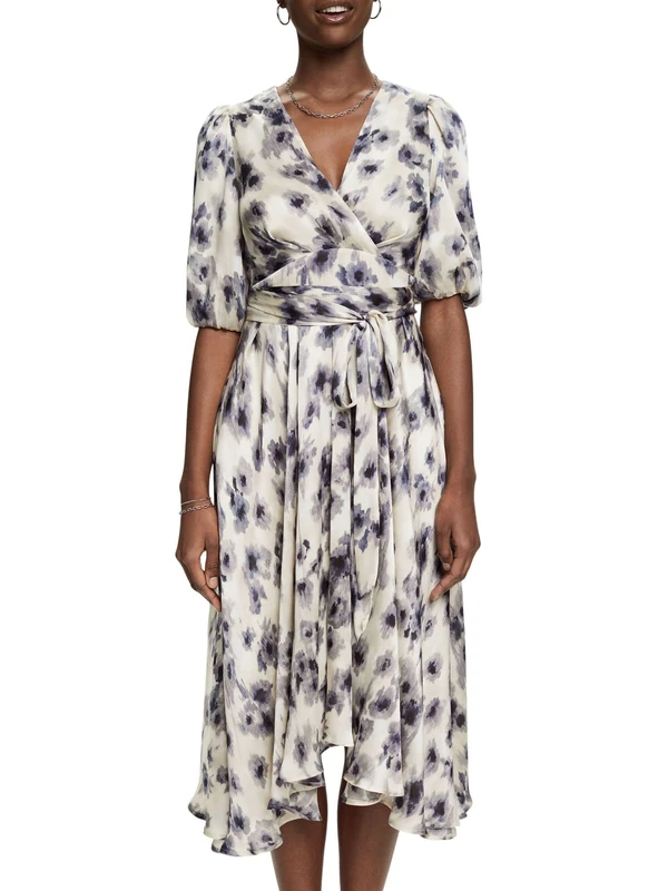 ESPRIT Women's 023eo1e357 Dress, 003/Black 3, 10