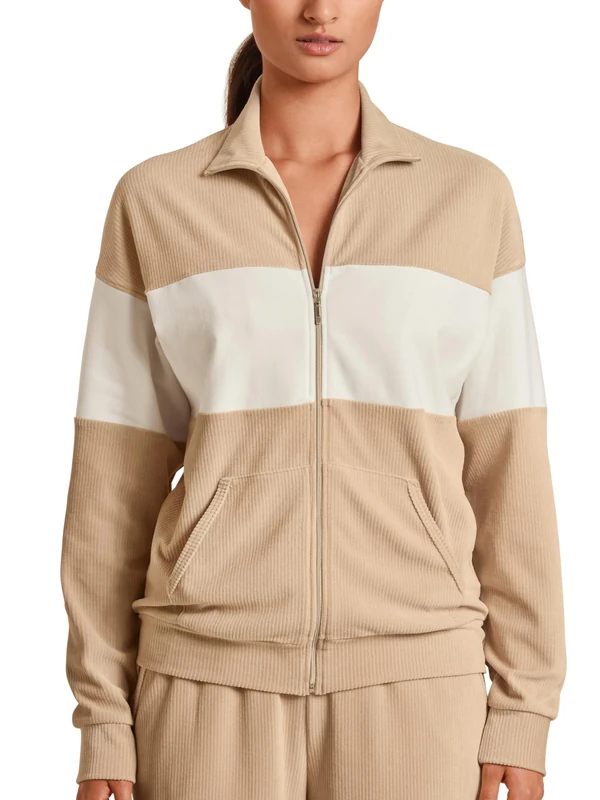 Calida Women's Lounge Desert Pullover Sweater, Opaque, Irish Cream, 36-38