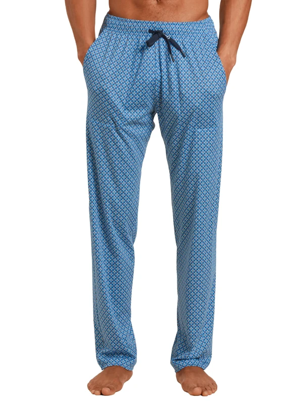 CALIDA Men's RMX Sleep Leisure Pants, Opaque, Azurite Blue, 50 - Image 1