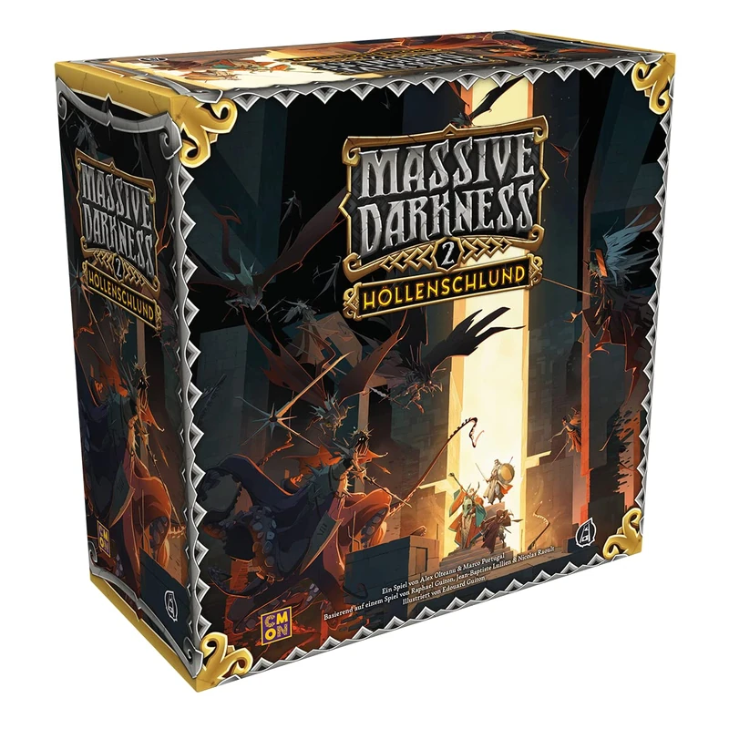 CMON, Massive Darkness 2 - Hellmouth, Basic Game, Connoisseur Game, Dungeon Crawler, 1-6 Players, From 14+ Years, 120 Minutes, German, Multicoloured, Colourful - Image 1