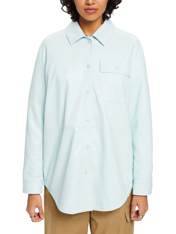ESPRIT Collection Women's Blouse, 390/Light Aqua Green, 18 - Image 1