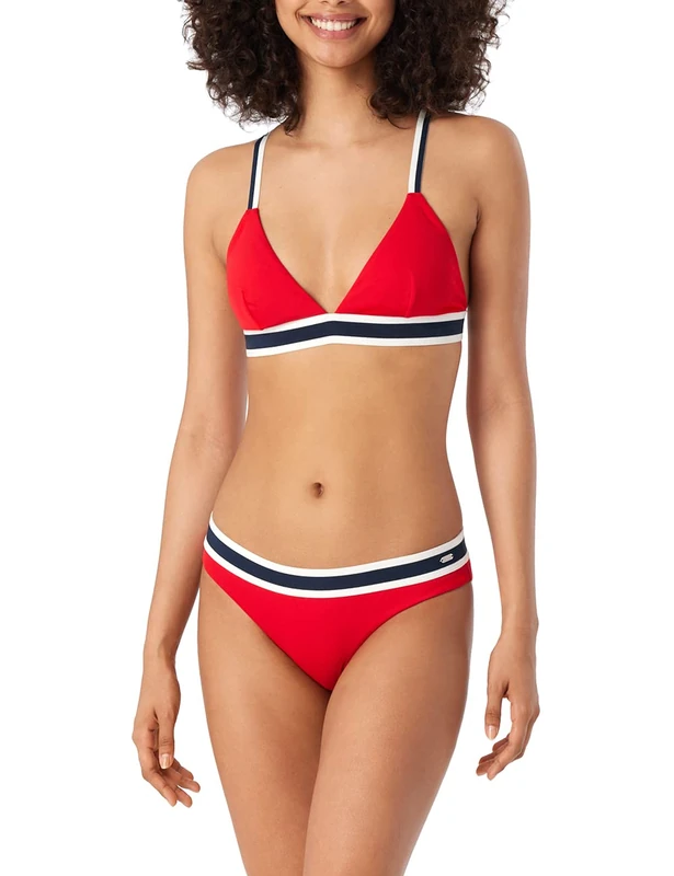 Schiesser Women's Triangle Bikini Set, red, XS