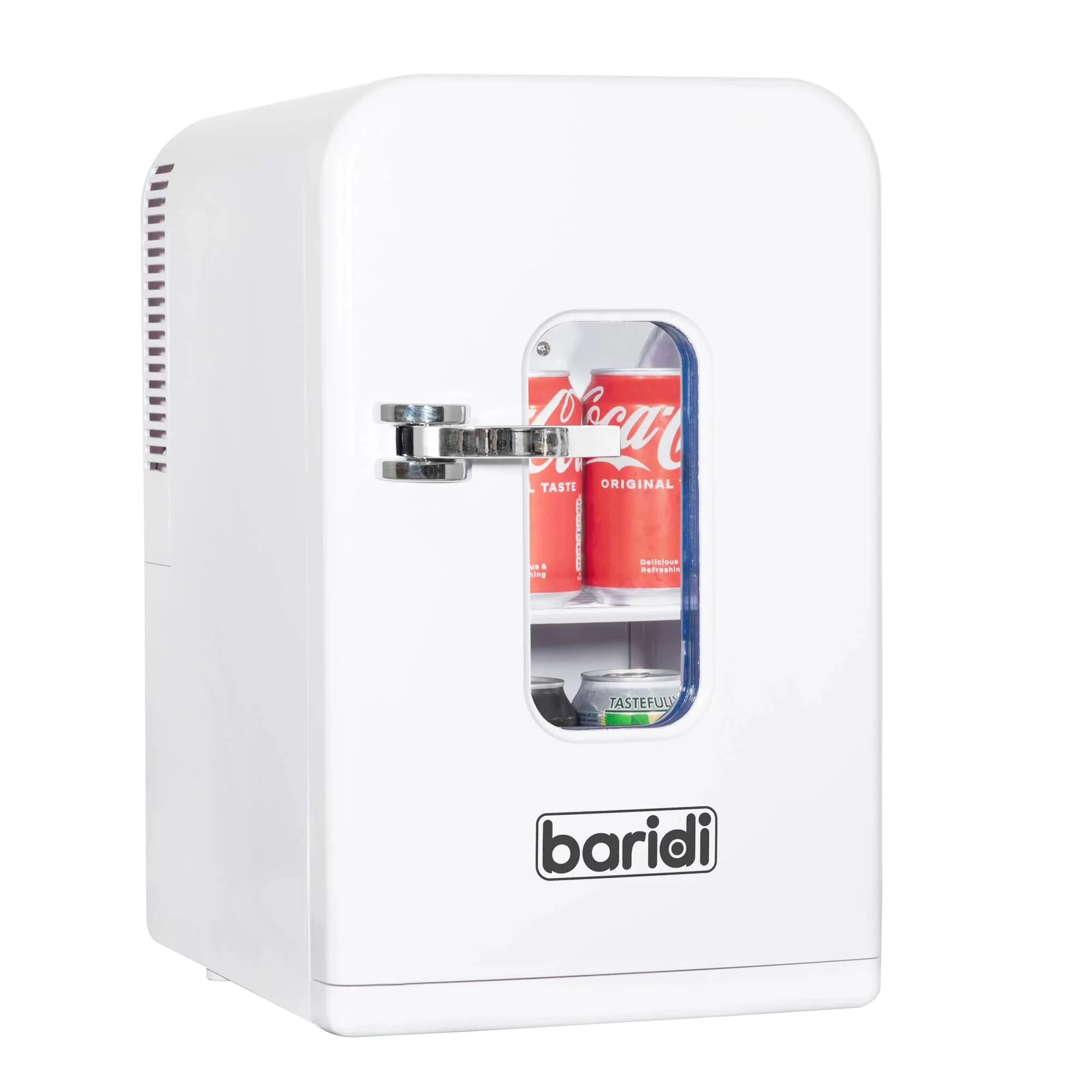 Dellonda Baridi 15L Mini Fridge Cooler & Warmer, 12V/230V, Perfect for Car, Bedroom, Camping, Makeup, White - DH94